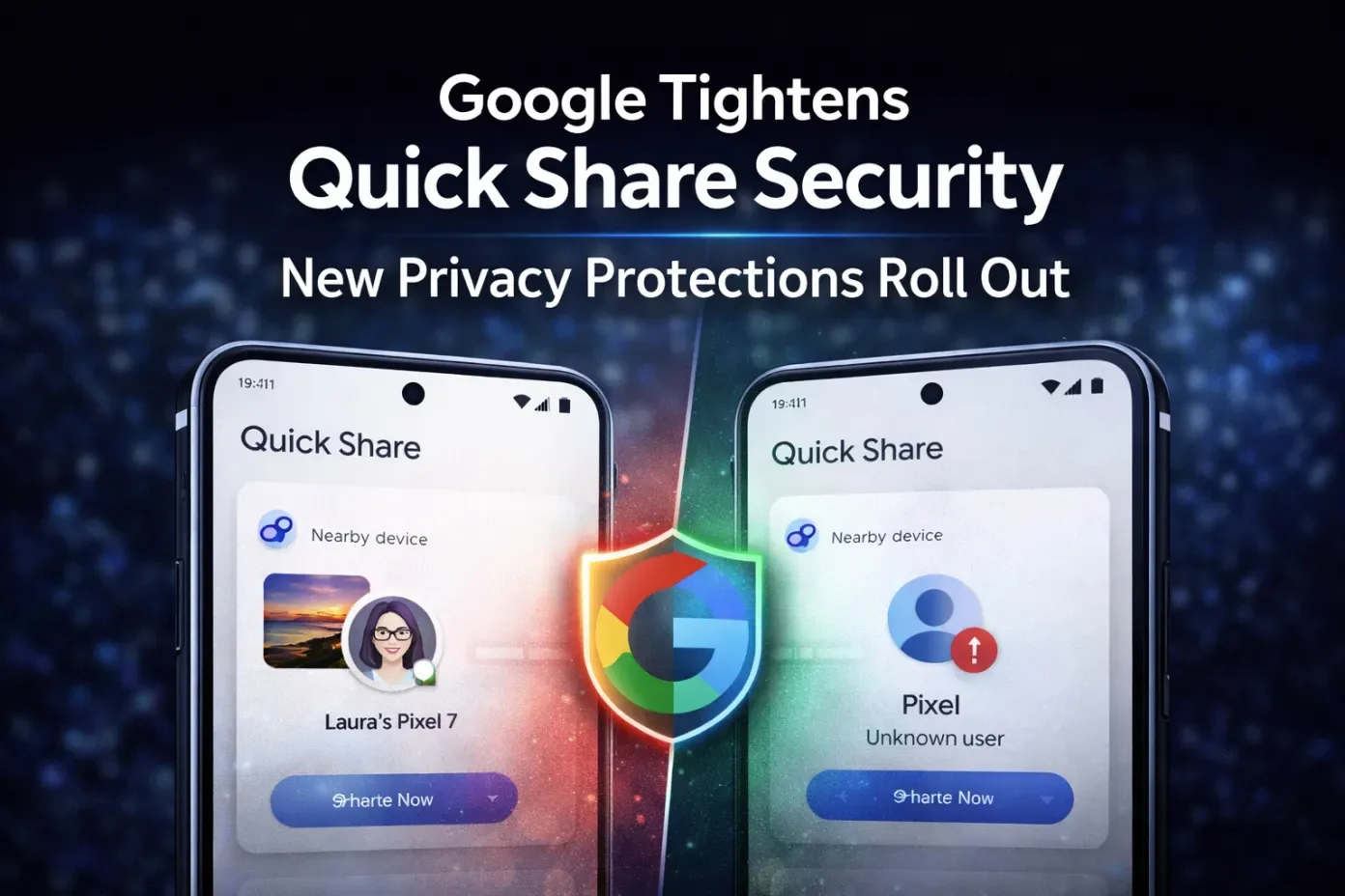 Actualizări pentru Quick Share, îmbunătățind confidențialitatea utilizatorilor pe Android.