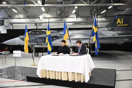 Negocieri între Ucraina și Suedia pentru avioane Gripen, cu semnarea unui acord posibil în curând.