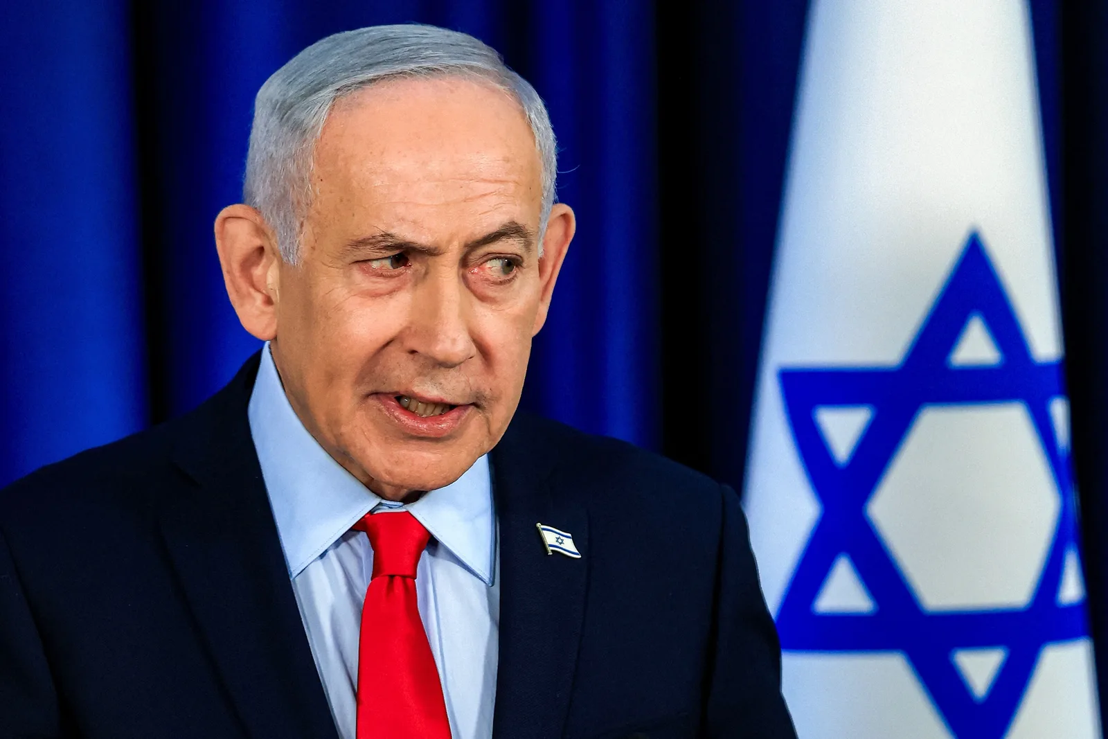 Benjamin Netanyahu discutând despre controlul asupra Fâșiei Gaza.