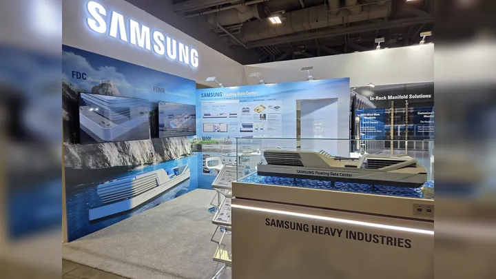Model de navă-centru de date plutitoare prezentat de Samsung Heavy Industries