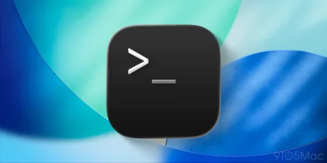 Terminalul Apple pe fundal colorat, simbolizând vulnerabilitățile de securitate.