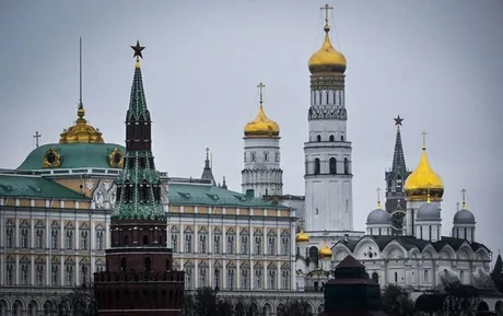 Vedere panoramică a Kremlinului, simbol al puterii ruse.