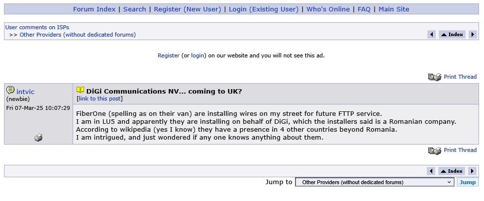Discuție despre extinderea DIGI pe piața din Marea Britanie.