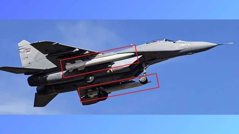 Avion MiG-29 sârbești echipat cu rachete supersonice chinezești CM-400AKG.