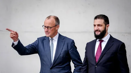 Friedrich Merz și Ahmed al-Sharaa discută despre reconstrucția Siriei.
