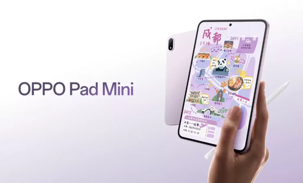 Tableta Oppo Pad Mini cu ecran AMOLED și specificații de vârf.