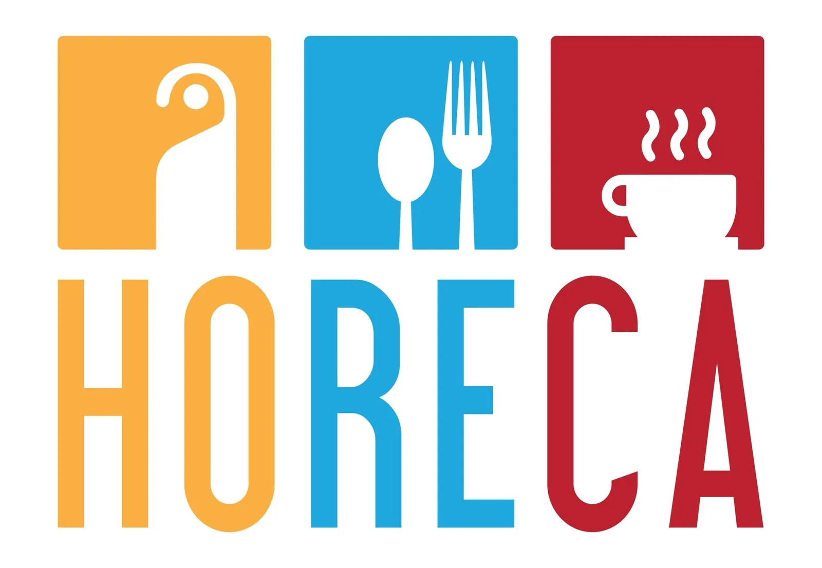 Logo-ul sectorului HoReCa, simbolizând industria ospitalității și alimentației.