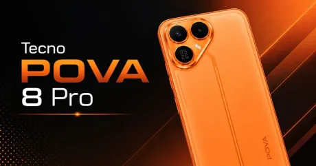 Tecno Pova 8 Pro cu design modern și specificații impresionante pentru utilizatori.