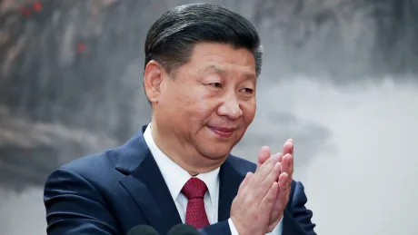 Xi Jinping la summitul de la Beijing, discutând despre inteligența artificială.