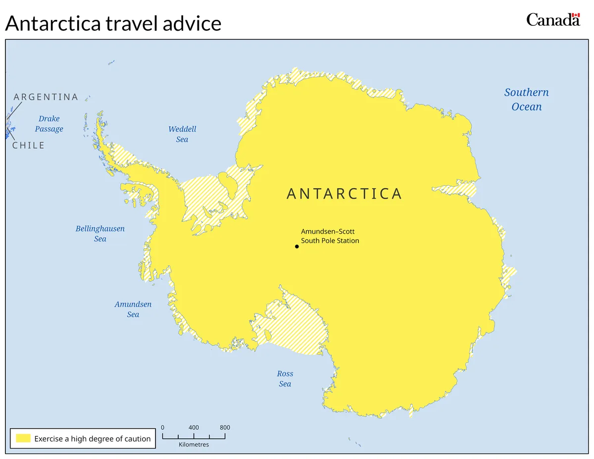 Harta Antarcticii cu zonele de interes pentru resurse minerale.