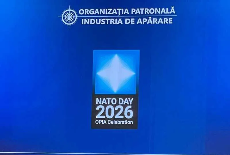 Logo al evenimentului NATO Day 2026, organizat de OPIA la București.