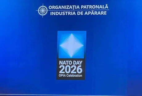 Logo al evenimentului NATO Day 2026, organizat de OPIA la București.