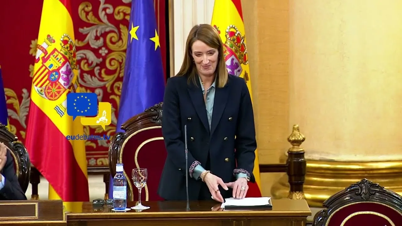 Roberta Metsola discutând despre impactul dezinformării asupra tinerilor europeni.