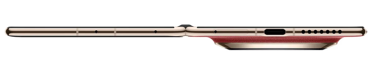 Profilul HUAWEI Mate X7, subliniind aspectul său sofisticat.