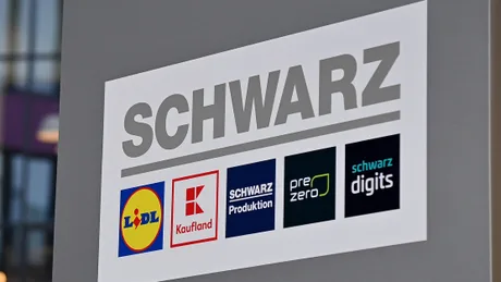 Logo-ul grupului Schwarz, simbol al investițiilor în industria alimentară.
