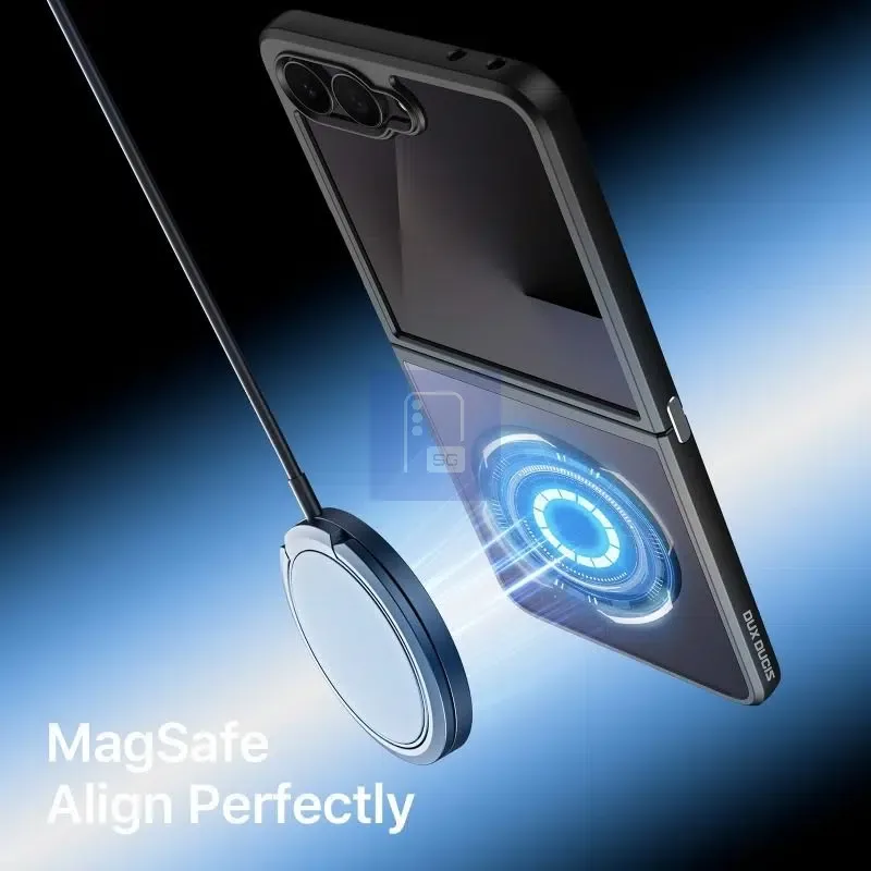 Husă pentru Galaxy Z Flip 8 cu suport Qi2 și aliniere magnetică.