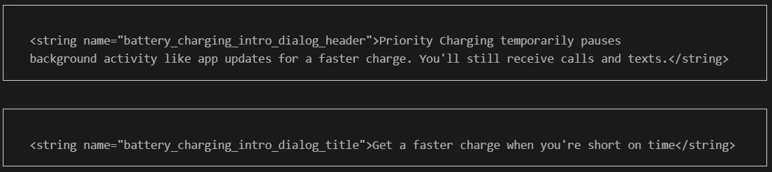 Funcția Priority Charging va accelera încărcarea telefonului rapid.
