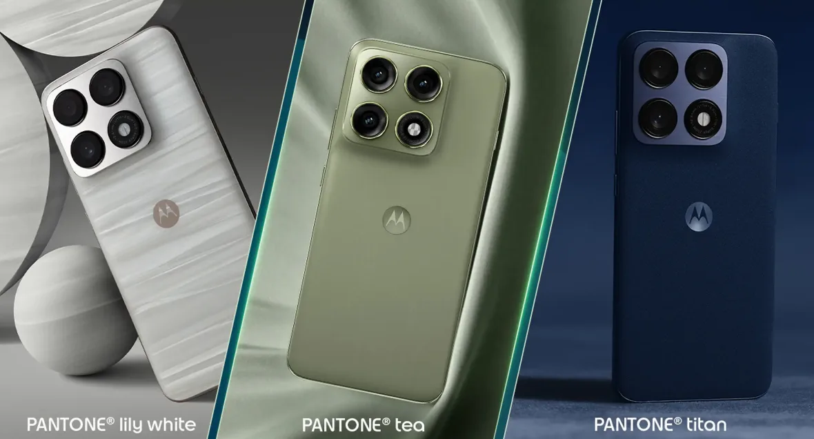 Modelele Motorola Edge 70 Pro disponibile în trei culori elegante.