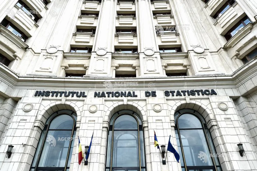 Clădirea Institutului Național de Statistică din România, un simbol al datelor oficiale.