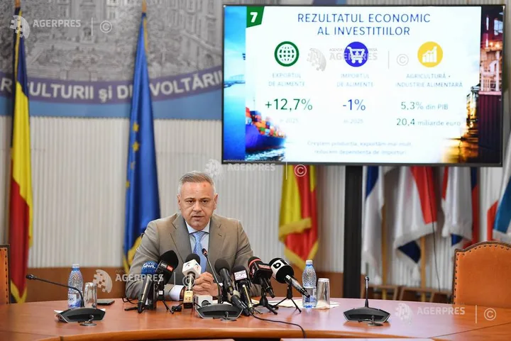 Florin Barbu discutând despre balanța comercială agroalimentară a României.