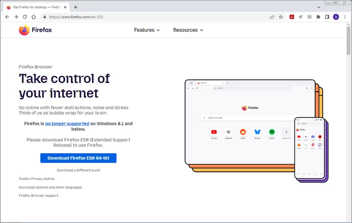 Firefox nu va mai primi actualizări pe Windows 7, utilizatorii trebuie să migreze.