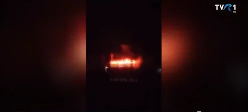 Incendiu provocat de atacul dronelor asupra conductei Drujba.