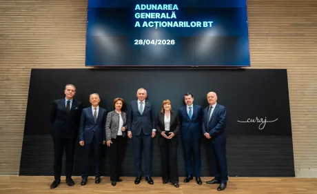 Noua echipă de conducere a Băncii Transilvania pentru perioada 2026-2030.