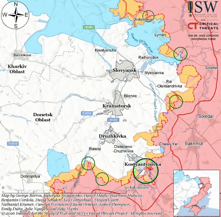 Ofensiva rusă în Donețk, atac concentrat pe direcția Liman cu tehnică militară.