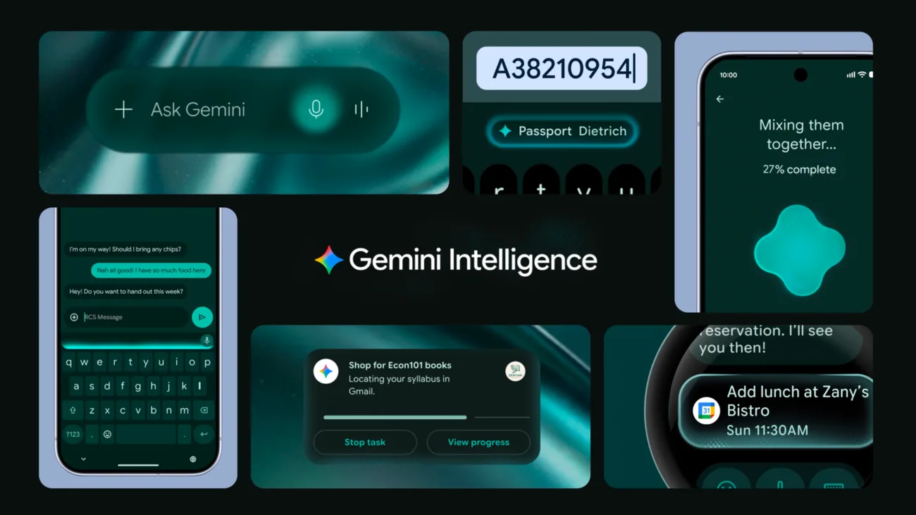 Funcții noi de automatizare în Android cu Gemini Intelligence pentru eficiență sporită.