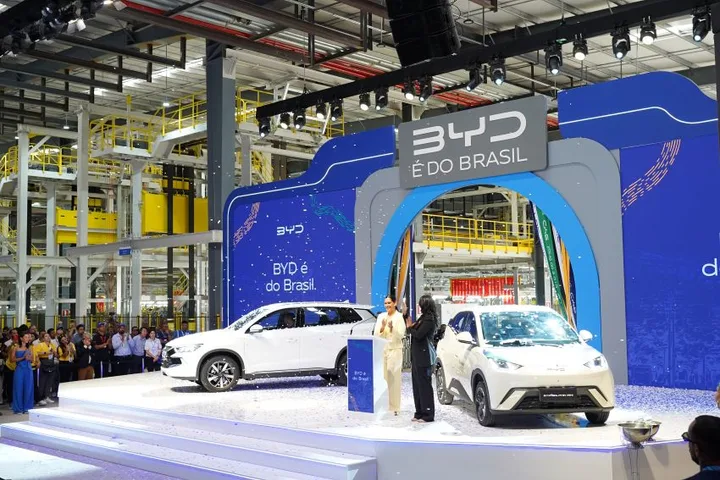 Fabrica BYD din Brazilia, dedicată producției de vehicule electrice.
