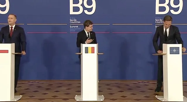 Nicușor Dan discută despre bugetul apărării la Summitul B9.