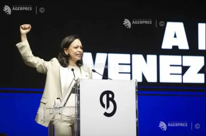 Maria Corina Machado vorbește despre alegeri libere în Venezuela.