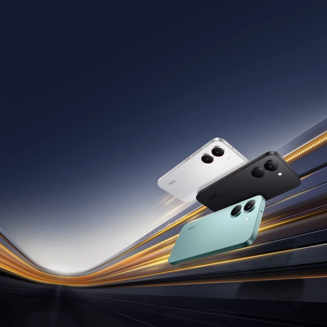 Modelele POCO X8 Pro disponibile în culori variate.