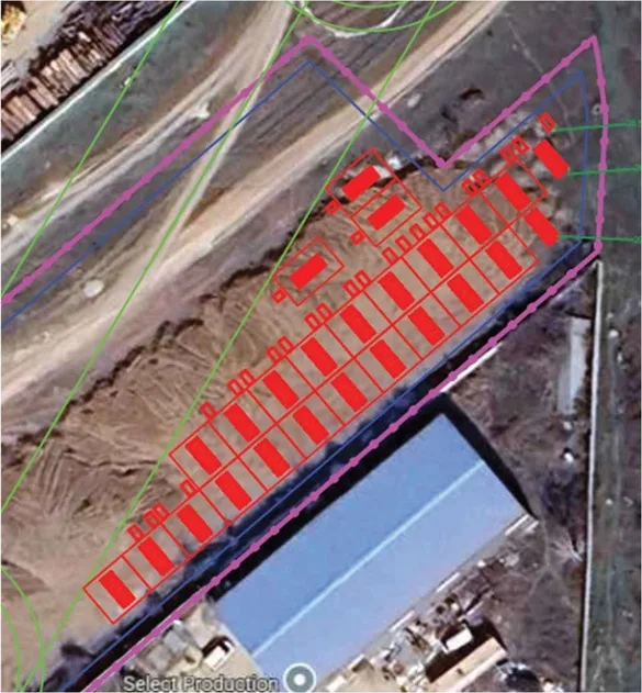 Planul amplasamentului pentru centrul de stocare a energiei din Chitila