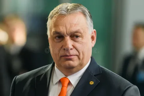 Viktor Orbán, politician ungar, în timpul unei întâlniri oficiale.