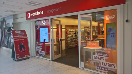 Magazin Vodafone cu produse și oferte pentru clienți în Țările de Jos.