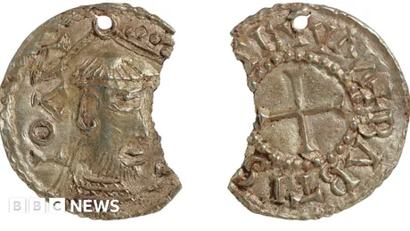 O monedă veche cu o reprezentare rară a lui Ioan Botezătorul.