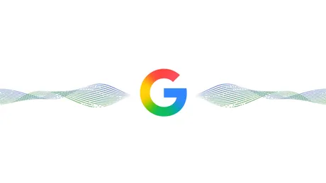 Logo Google cu linii colorate, simbolizând inovația în publicitate online.