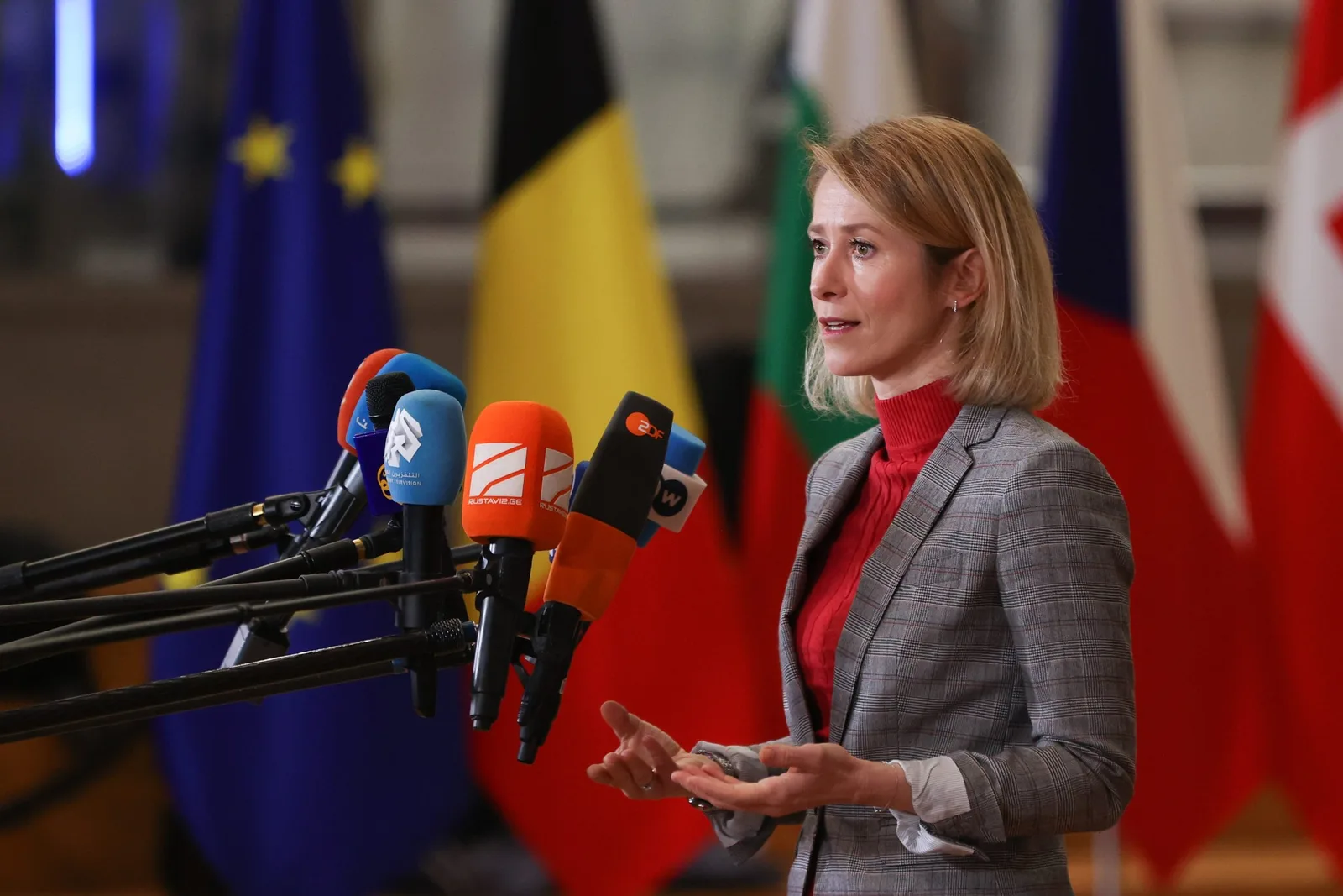 Kaja Kallas discută despre securitatea europeană și NATO.