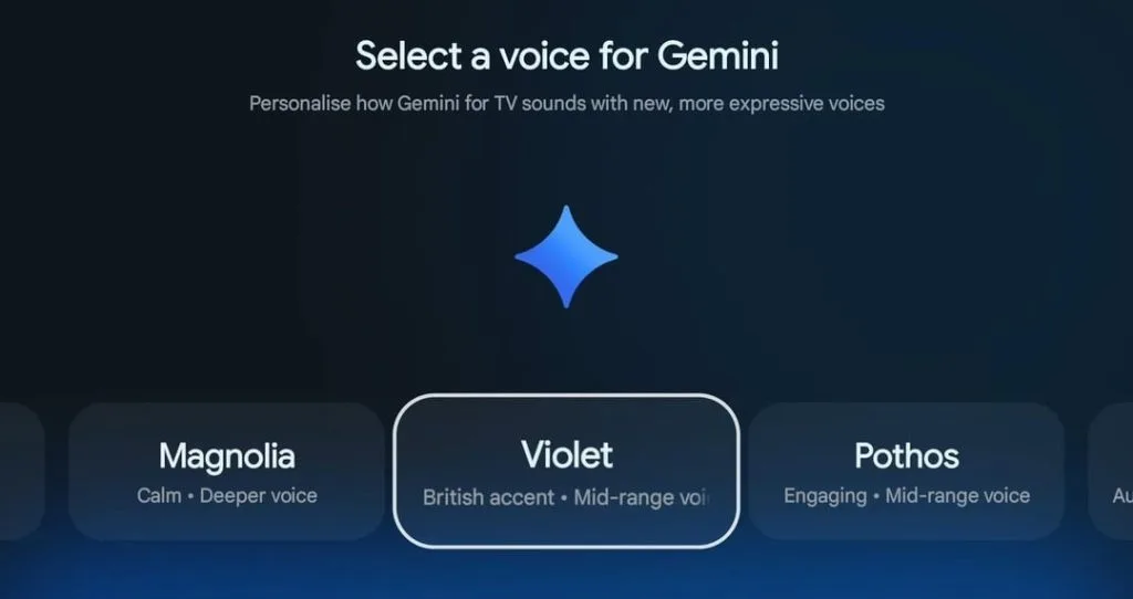 Schimbări în opțiunile vocale Gemini pentru asistentul Google.