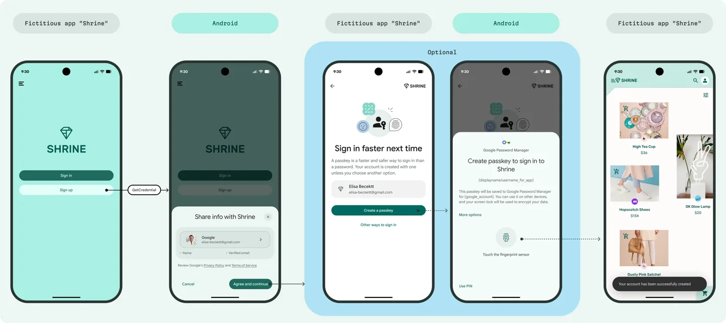 Interfața aplicației care ilustrează procesul de înregistrare simplificat.