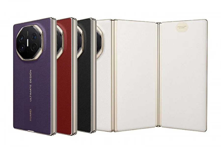 Huawei Mate XT 2 cu design elegant și culori variate, pregătit pentru lansare.