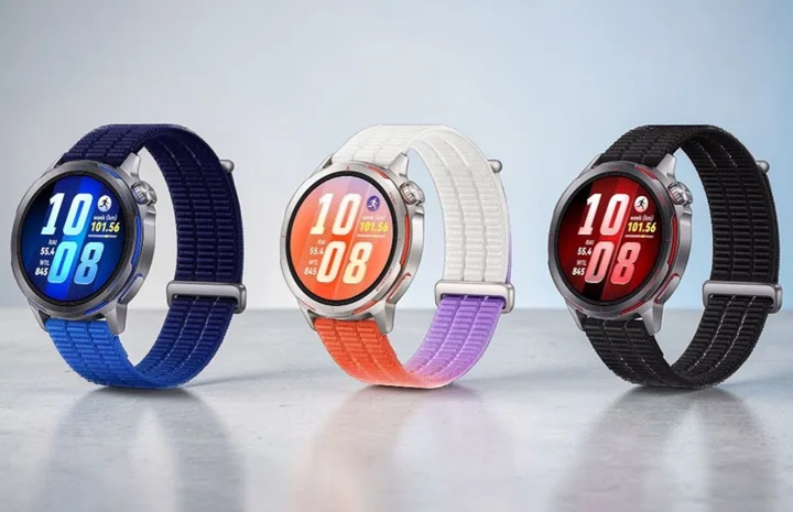 Ceasuri inteligente Huawei pentru alergare, disponibile în mai multe culori.