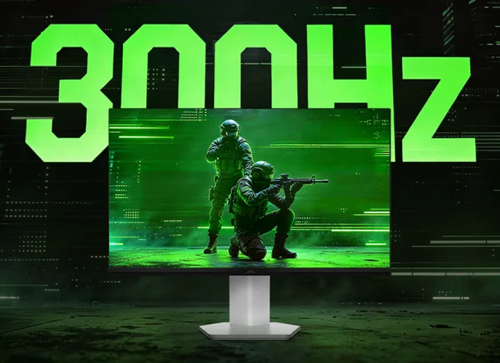Monitor de gaming cu rată de reîmprospătare de 300Hz și rezoluție 1080p.