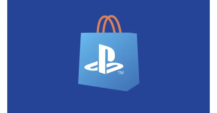 Logo PlayStation pe fundal albastru, simbolizând jocurile digitale.