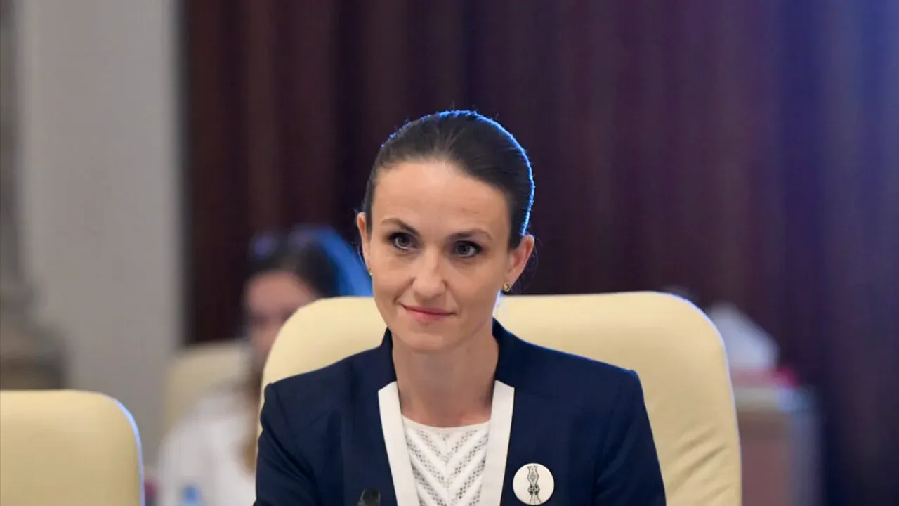 Oana Țoiu discutând despre progresele României în aderarea la OCDE.