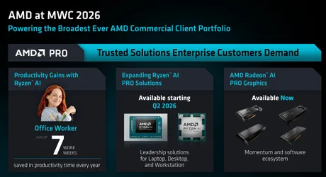 AMD prezintă procesoare inovatoare pentru desktop la MWC 2026.