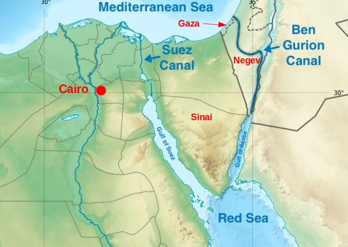 Proiectul canalului Ben-Gurion ar putea schimba rutele comerciale globale.