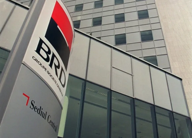 Sediul central al BRD, simbol al sectorului bancar românesc.