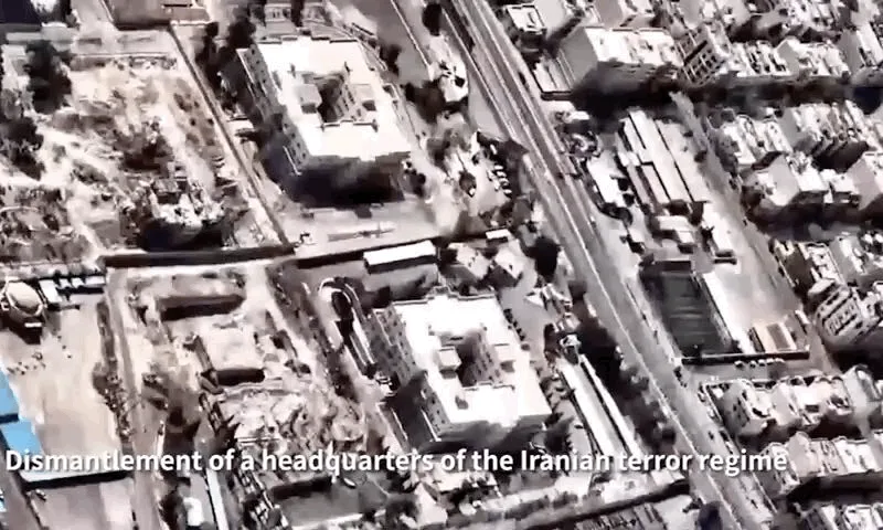 Distrugerea sediilor regimului iranian în centrul Teheranului.